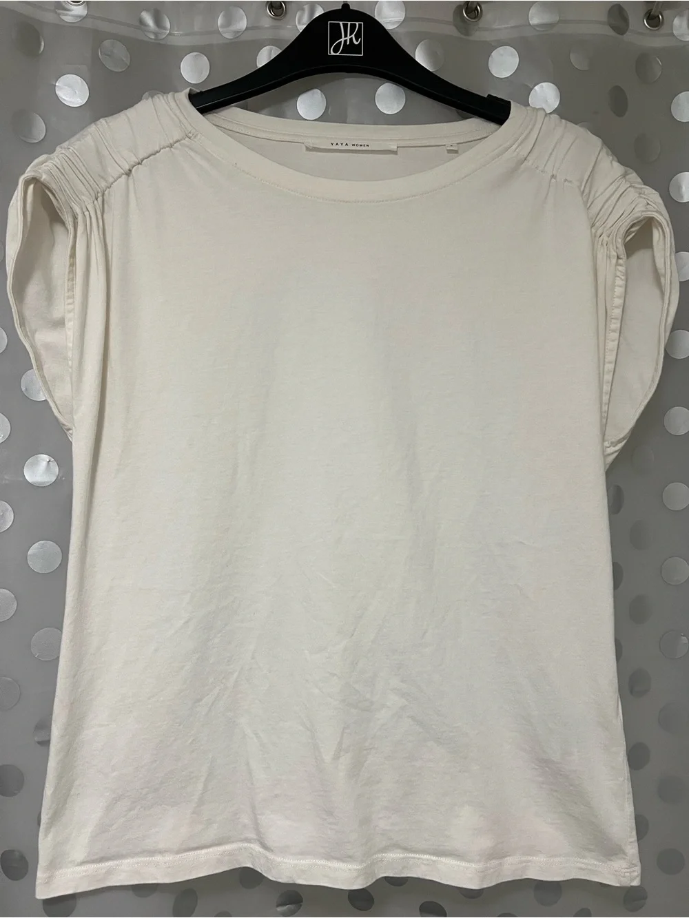 YAYA Cap Sleeve Ruched T-Shirt - Picture 3 of 7